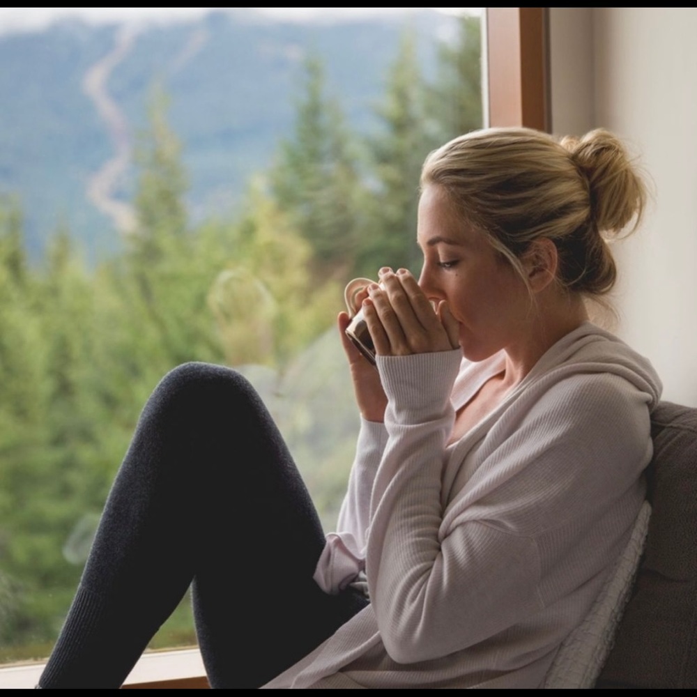Pink lululemon cabin sweater